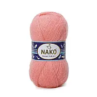 Nako MOHAIR DELICATE (Мохер Деликат) № 1292/6115 персик (Полушерстяная пряжа, нитки для вязания)