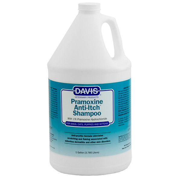 Davis Pramoxine Anti-Itch Shampoo ДЕВІС ПРАМОКСИН шампунь від свербежу з 1% прамоксину гідрохлоридом для собак і котів, фото 1