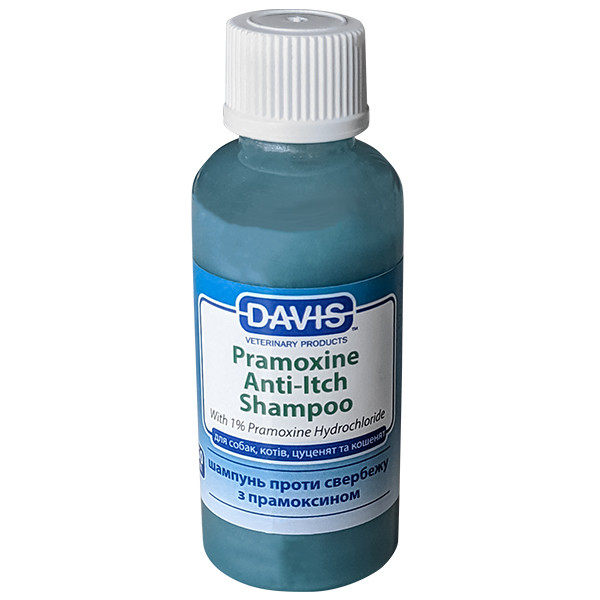 Davis Pramoxine Anti-Itch Shampoo ДЕВІС ПРАМОКСИН шампунь від свербежу з 1% прамоксину гідрохлоридом для собак і котів, фото 1