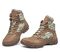 Ботинки тактические пиксель ботинки военные летние армейские летние ботинки армейские полуботинки кожаные всу