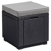 Пуф-стілець Cube With Cushion Graphite ( графіт )