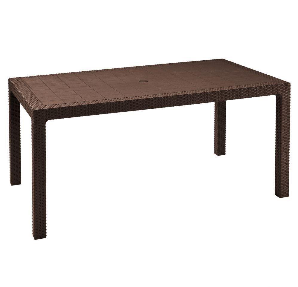 Стол для сада пластиковый Keter Melody 230667 коричневый - фото 1 - id-p1774584008