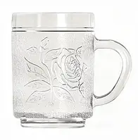Чашка скляна 260 мл UniGlass Roses 40805-MC12ХВ
