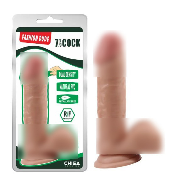 Телесний фаллоімітатор на присосі Fashion Dude 7.9 Inch Cock | Limon