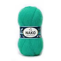 Nako MOHAIR DELICATE (Мохер Делiкат) № 2271 смарагд (Напівшерстяна пряжа, нитки для в'язання)