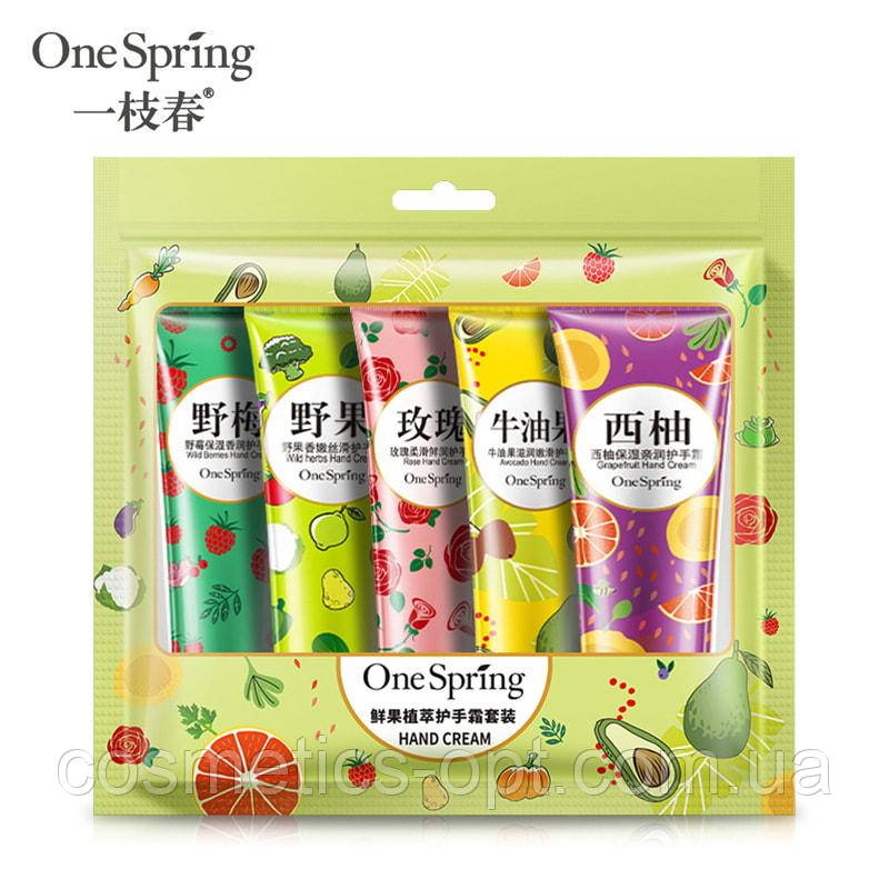 Набір кремів для рук One Spring (5*30 g)