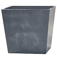 Горшок для цветов пластиковый Beton Round Square 48CM серый