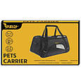 Транспортер сумка для собаки/кота Purlov чорний 20940, фото 10