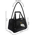 Транспортер сумка для собаки/кота Purlov чорний 20940, фото 3