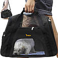Транспортер сумка для собаки/кота Purlov чорний 20940, фото 2
