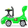 Дитяча каталка-толокар Bambi M 4205 з батьківською ручкою 2 в 1 зелений, фото 6