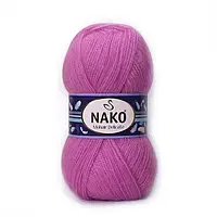 Nako MOHAIR DELICATE (Мохер Деликат) № 4975/6141 фуксия (Полушерстяная пряжа, нитки для вязания)