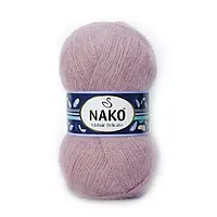 Nako MOHAIR DELICATE (Мохер Делiкат) № 11503 запорошена троянда (Напівшерстяна пряжа, нитки для в'язання)