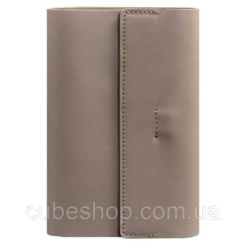 Шкіряний блокнот софт-бук 7.0 (світло-бежевий)