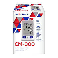 Тонометр автоматичний на плече DR CHECK CM-300, з індикатором аритмії, пам'ять на 2Х120 вимірювань, Польща