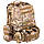 Великий військовий рюкзак мультикам з підсумками 50-60 Літрів, Рейдовий рюкзак олива Silver Knight, Молі, фото 3