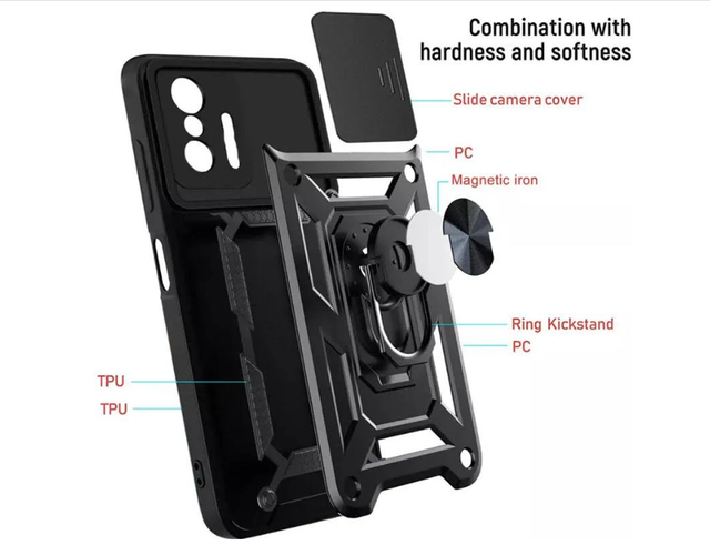 Ударопрочный чехол Camshield Serge Ring for Magnet для Xiaomi Redmi Note 11T/11Pro