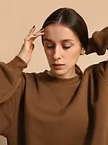 Люкс! Спортивний костюм світшот, теплий спортивний костюм жіночий, шоколад, фото 2