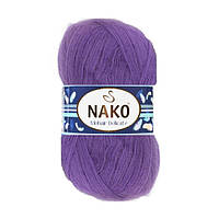 Nako MOHAIR DELICATE (Мохер Деликат) № 187/6118 фиолетовый (Полушерстяная пряжа, нитки для вязания)