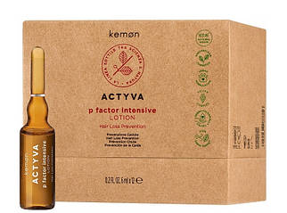 Лосьйон проти випадіння волосся Kemon Actyva P-Factor Intensive Lotion Hair Loss Prevention 12 х 6 мл