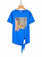 Футболка жіноча оптом, Glo-story, S/M-L/XL рр,  № WPO-3308, фото 6