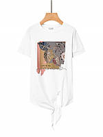 Футболка жіноча оптом, Glo-story, S/M-L/XL рр,  № WPO-3308, фото 4