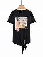 Футболка жіноча оптом, Glo-story, S/M-L/XL рр,  № WPO-3308, фото 3