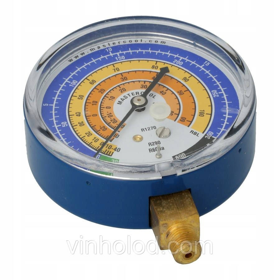 Манометр Mastercool RBL (LBP) 1/4"NPT (R-1270, 290, 600A)