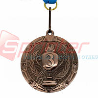 Медаль наградная с лентой 3 место J25-1805В(5 см.)