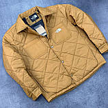 Куртка чоловіча The North Face стьобана вітровка спортивна весна осінь коричнева модна з кишенями Туреччина, фото 2