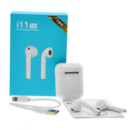 Гарнітура Bluetooth i 11 (A GOOD) BT 5.0 (Без заміни шлюбу), фото 2