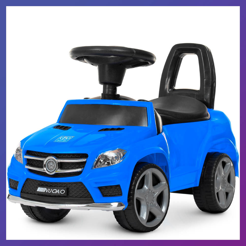 Дитяча каталка-толокар Mercedes M 4232-4 світлові та звукові ефекти синя, фото 1