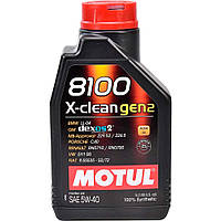 Масло моторное синтетическое 1л 5W-40 8100 X-CLEAN GEN2 MOTUL (BYD Амулет) 109761-MOTUL