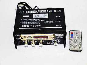 Підсилювач UKC AMP SN 666 BT / Підсилювач звуку / FM USB Блютуз + Караоке / Підсилювач з Bluetooth, фото 2