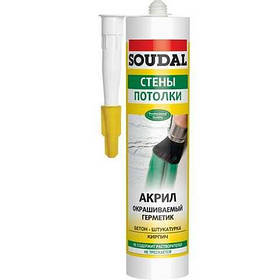 Герметик акриловий SOUDAL білий 280 мл