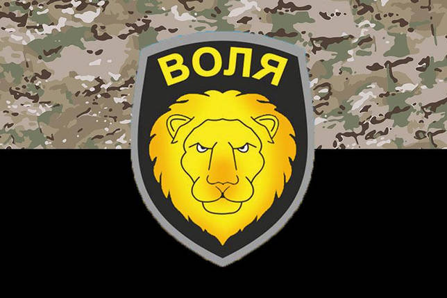 Прапор 3 ОМПБ «Воля» ЗСУ камуфляж-чорний, фото 1