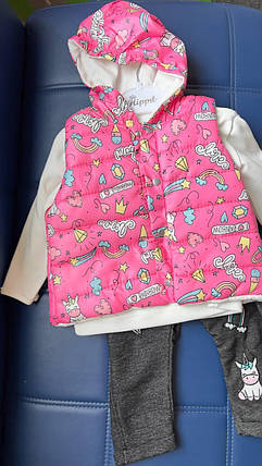 Комплект Жилетка Кофта Штани (9-12м.) (YOLA.BABY.SHOP), фото 1