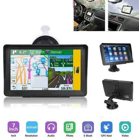 GPS-навігатор 7004/ram 256mb/8gb/місткісний екран, фото 2