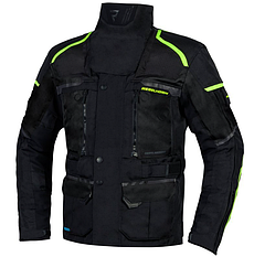 МОТОКУРТКА ТЕКСТИЛЬНА REBELHORN CUBBY IV BLACK/FLO YELLOW