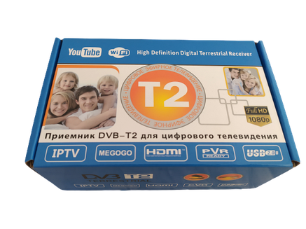 Цифровий тюнер для ефірного DVB T2 приймання сигналу MEGOGO з підтримкою wi-fi адаптера, фото 2