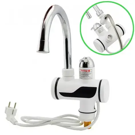 WATER HEATER Міні бойлер + Душ з боковим підключенням MP 5208 Delimano, фото 2