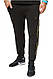 Чоловічі трикотажні спортивні штани (штани) Adidas (1848), осінні весняні чорні. Чоловічий одяг, фото 2