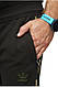 Чоловічі трикотажні спортивні штани (штани) Adidas (1848), осінні весняні чорні. Чоловічий одяг, фото 4