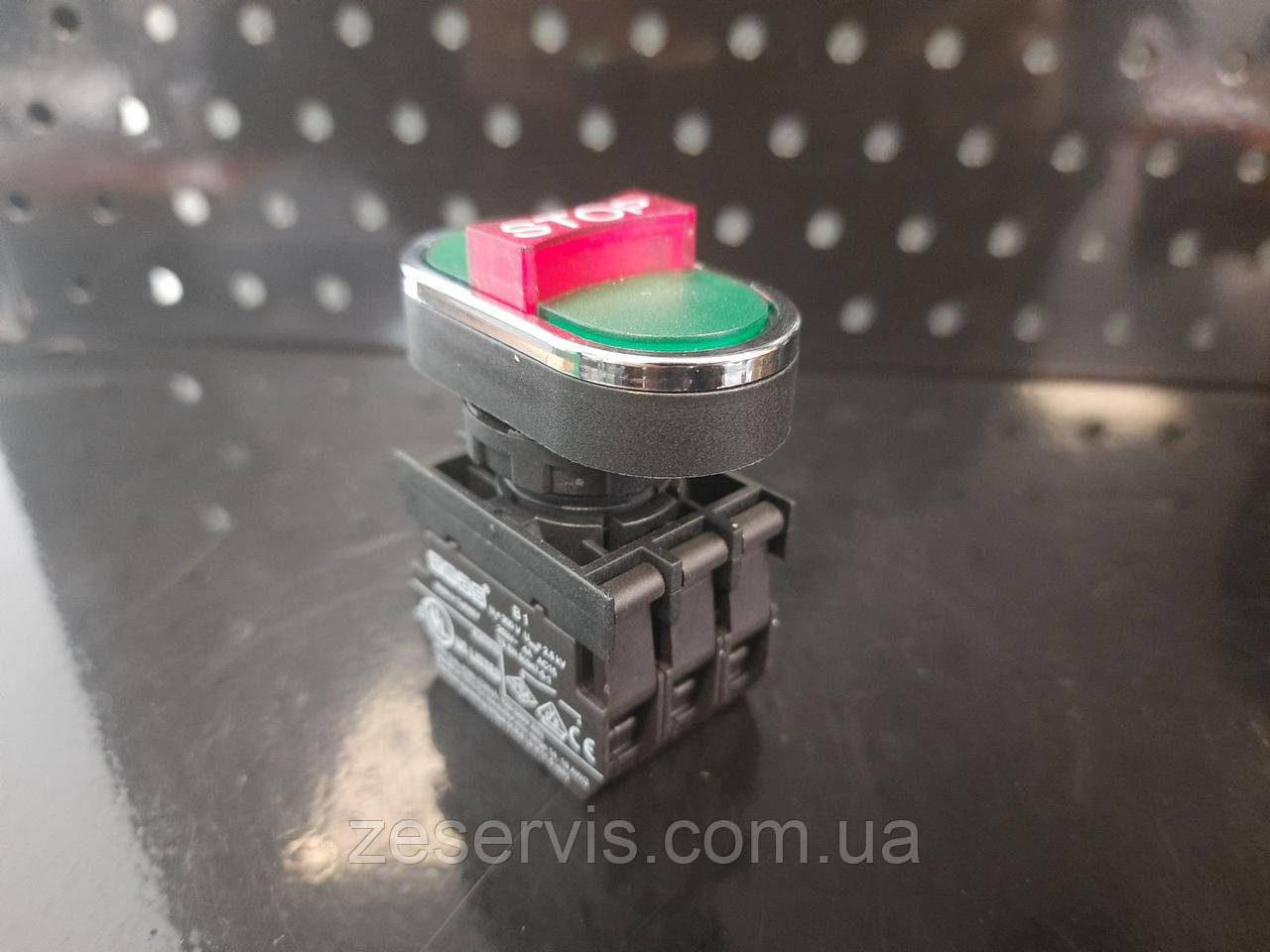 Кнопка потрійна з аварійною кнопкою "STOP" (2NO+1NC), EMAS, фото 1