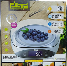 Електронні кухонні ваги з чашею (1г) DSP KD7003