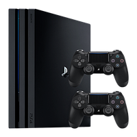 Консоль Sony PlayStation 4 Pro CUH-70-71xx 1TB Black Б/У + Геймпад DualShock 4 Version 2 Black Б/У Хороший