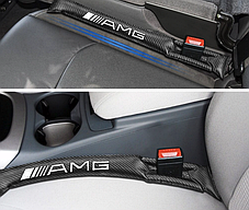 Вставка ущільнювач між сидіннями AMG Mercedes-Benz (Мерседес) Карбон, фото 3