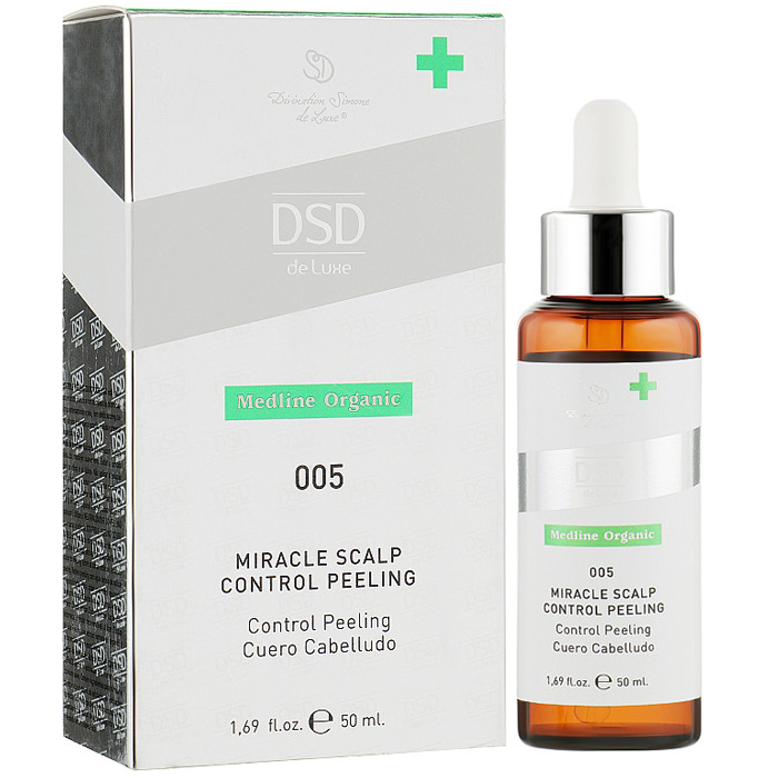 Пілінг для шкіри голови Міракл №005 DSD De Luxe Medline Organic Miracle Scalp Control Peeling 50ml, фото 1