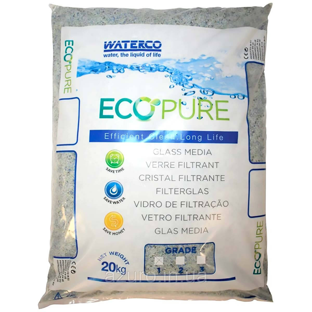 Waterco Пісок скляний Waterco EcoPure 0.5-1.0 мм (20 кг)