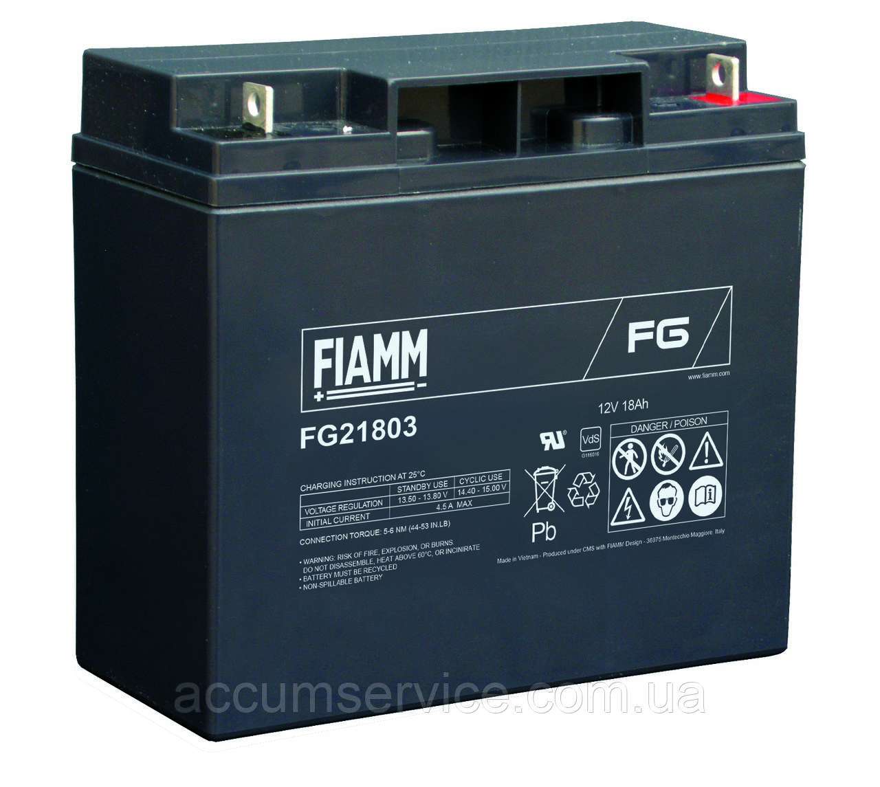 Акумулятор FIAMM FG 21803 — 12 V 18 Ah